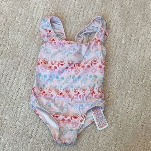 Disney Store Colorful Character Print Swimsuit